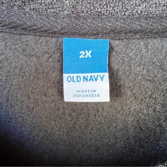 OLD NAVY PERFORMANCE MICRO FLEECE PULLOVER QUARTER ZIP POCKETS SIZE 2X NWT - Picture 2 of 9
